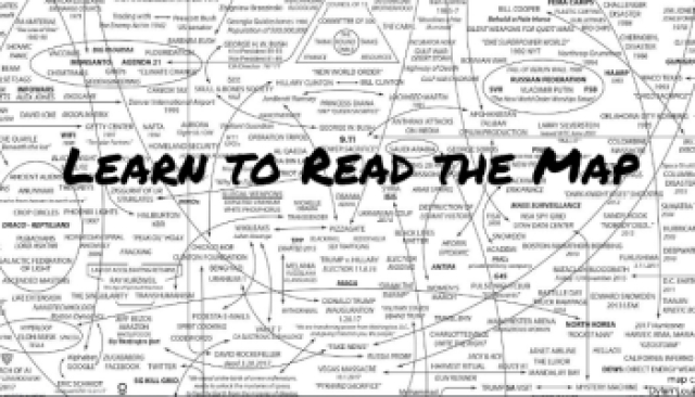 Q Anon: "Learn to Read the Map" A Cartography of the Globally Organized Corruption Networks: A Treasure Trove of Maps, Diagrams, Org Charts, and Family Trees